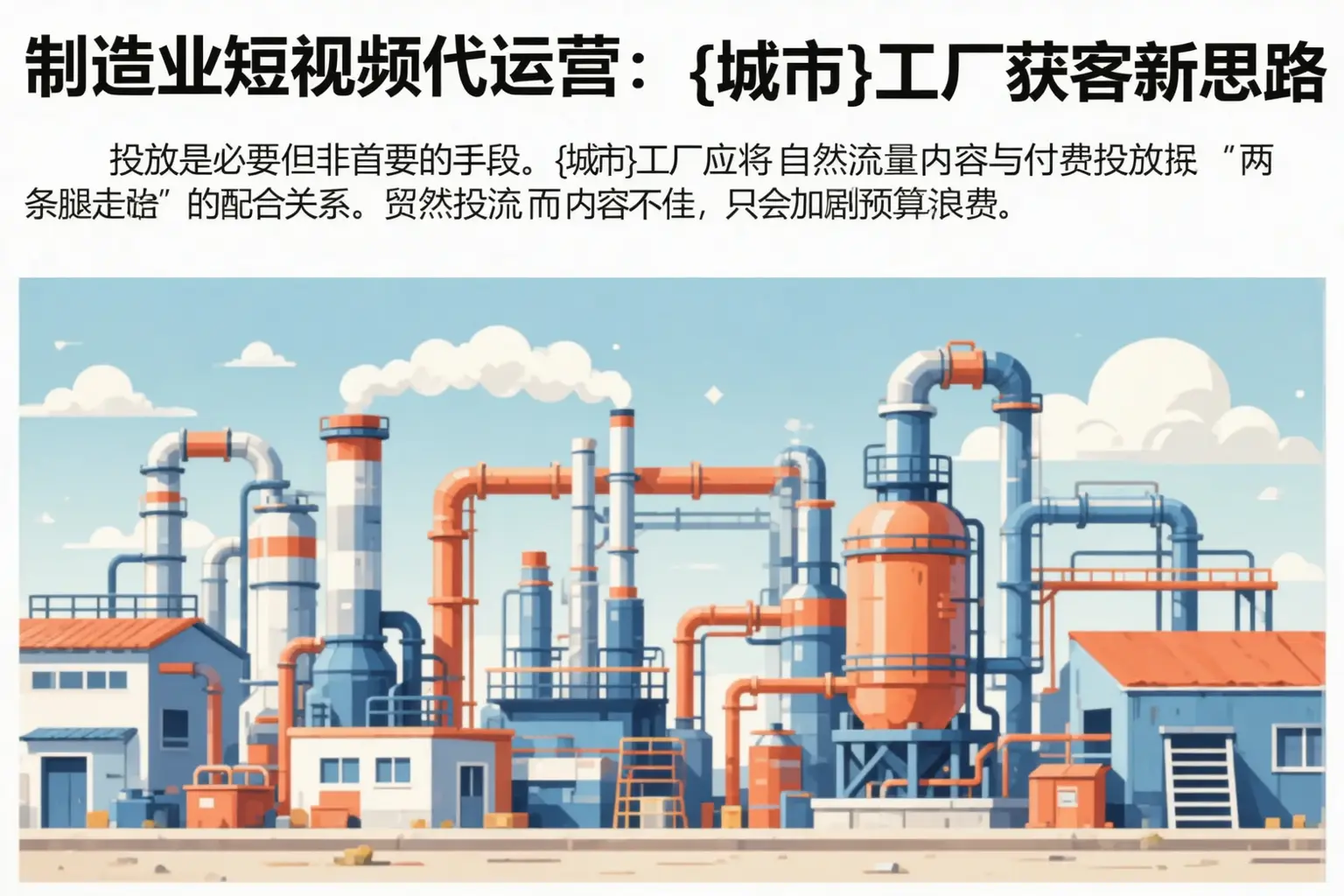 制造业短视频代运营:莱西工厂获客新思路